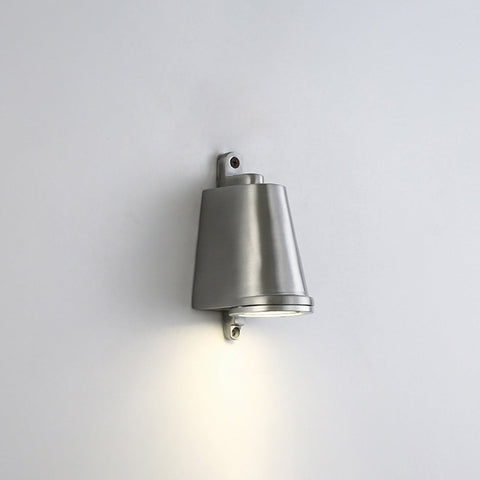 Outdoor Wall Light with Bell Shade and Focused LED Beam