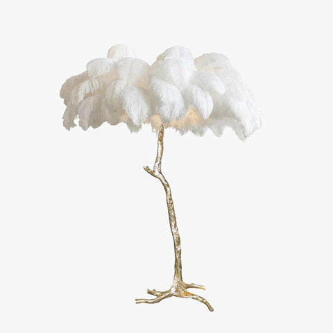 Feather Floor and Table Lamp for Bedrooms and Decorative Living Spaces