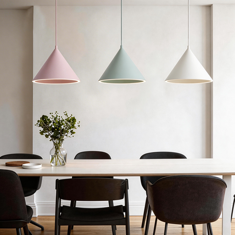 Minimalist Cone LED Pendant Light for Bedrooms and Modern Dining Areas