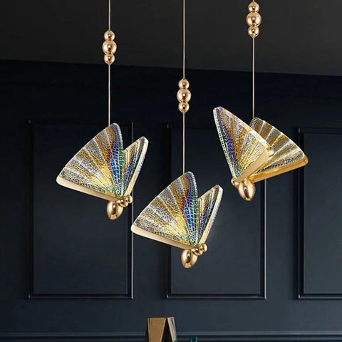 Butterfly LED Pendant Light for Kids' Bedroom and Playroom Lighting
