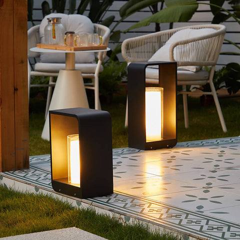 Solar Outdoor Lantern with Remote-Controlled Light for Patios and Gardens