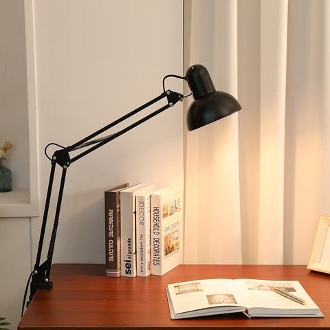 Adjustable Iron Clamp Desk Lamp for Reading and Workspace Lighting