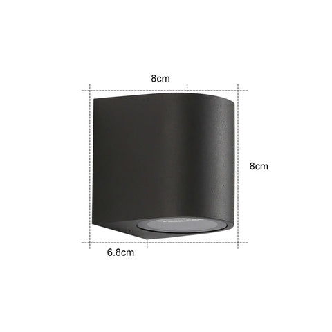 Up and Down Outdoor Wall Light with Sensor for Garden and Hallway