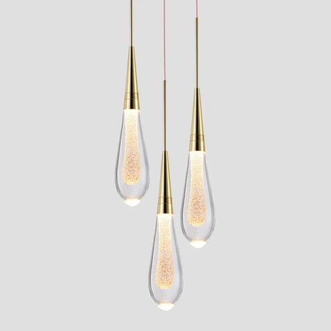 Crystal Teardrop Pendant Light for Bedrooms, Dining Rooms, and Lounges