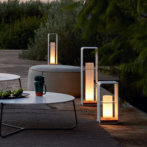 Solar Outdoor Lantern with Remote-Controlled Light for Patios and Gardens