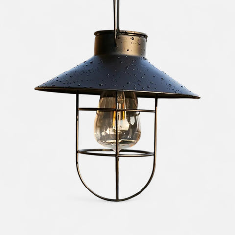 Solar Vintage Lantern – Retro Tungsten LED Garden Light