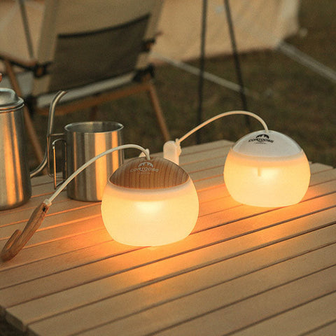 Portable Rechargeable LED Camping Lantern with Hanging Hook for Outdoor Adventures