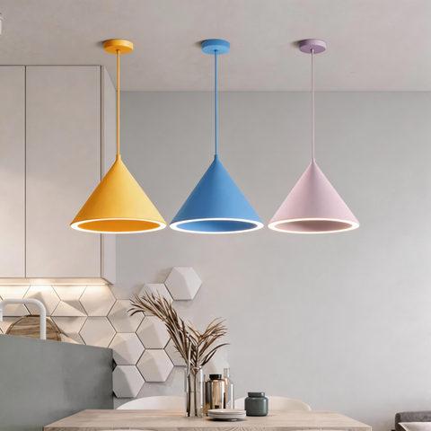 Minimalist Cone LED Pendant Light for Bedrooms and Modern Dining Areas