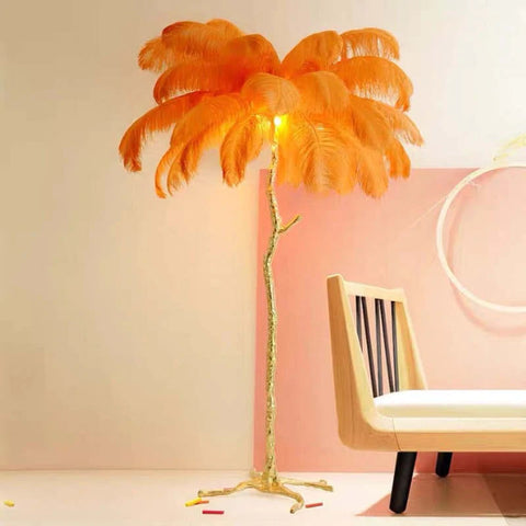 Feather Floor and Table Lamp for Bedrooms and Decorative Living Spaces