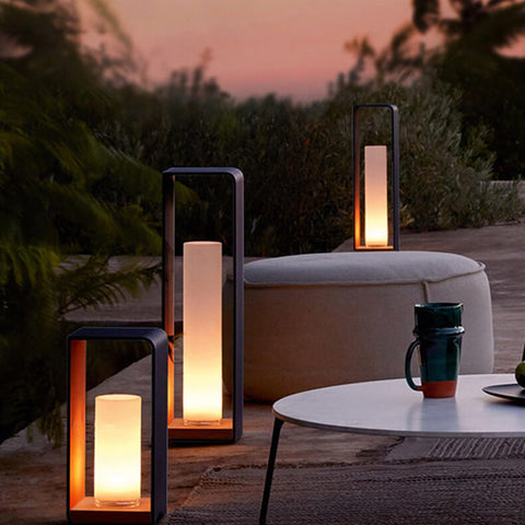 Solar Outdoor Lantern with Remote-Controlled Light for Patios and Gardens
