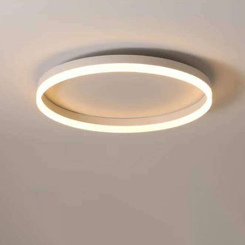 Circular LED Flush Mount Ceiling Light with Ring Design