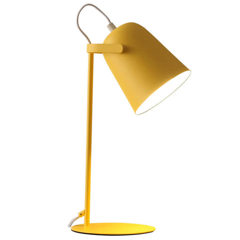 Scandinavian Style Metal Table Lamp with E27 Socket and Inline Cord Switch