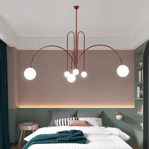 Multi-Light Globe Chandelier for Dining and Living Room Lighting
