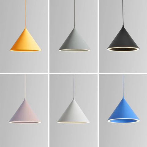 Minimalist Cone LED Pendant Light for Bedrooms and Modern Dining Areas