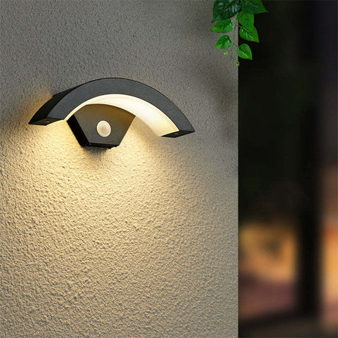 Motion Sensor LED Outdoor Wall Light for Entryway and Patio Lighting