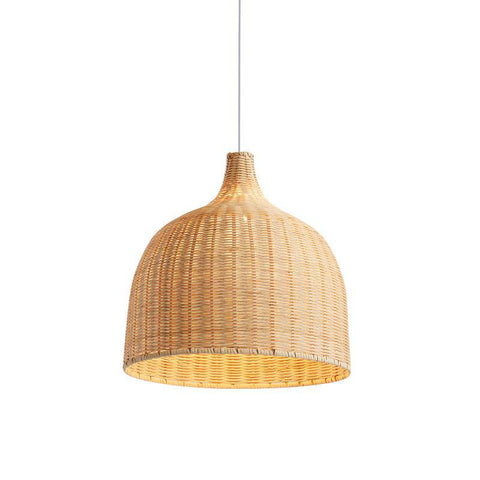Tapered Rattan Basket Pendant Light