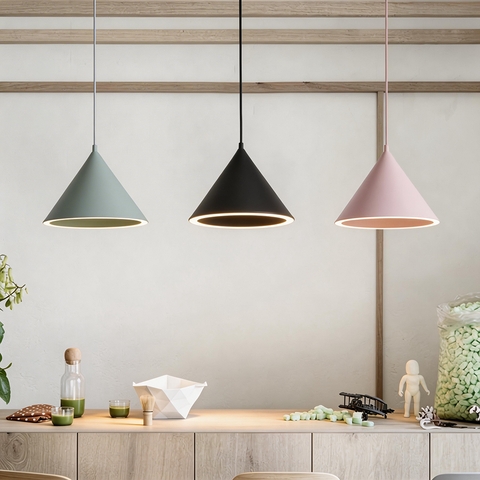 Minimalist Cone LED Pendant Light for Bedrooms and Modern Dining Areas