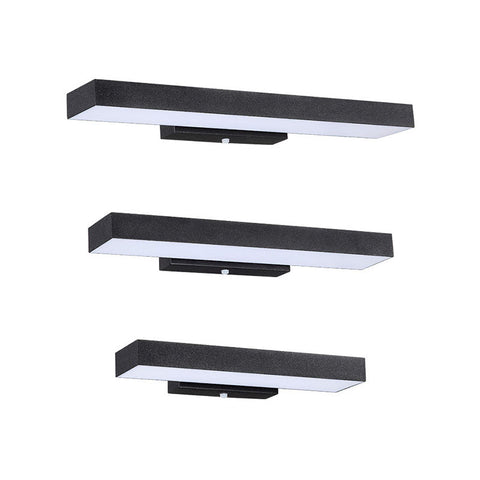 Flat LED Sensor Outdoor Wall Light with Weatherproof Housing