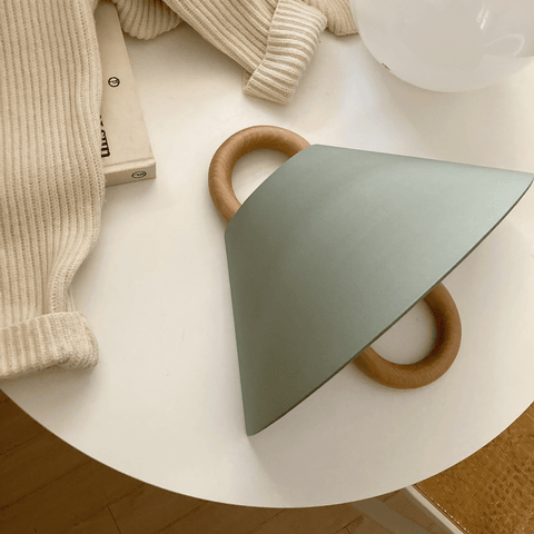Pleated Wood Wall Sconce with Semicircular Fabric Shade for Bedrooms