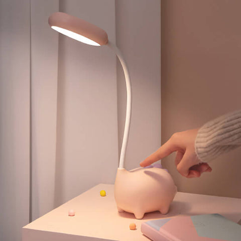 Modern LED Desk Lamp with Flexible Gooseneck for Reading and Study