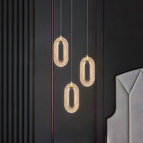 Nordic Zinc Alloy LED Pendant Light For Living Room