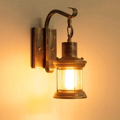 Industrial Metal Wall Sconce for Bedroom and Living Room Lighting