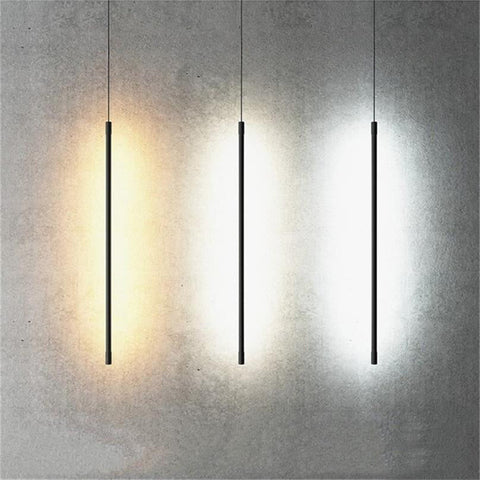 Modern Slim LED Pendant Light for Bedside and Kitchen Island Lighting