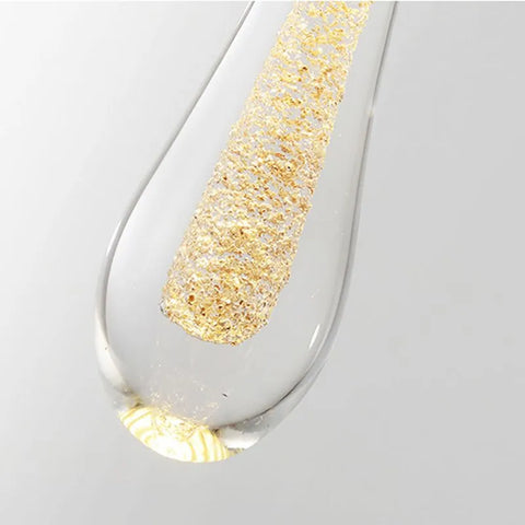Crystal Teardrop Pendant Light for Bedrooms, Dining Rooms, and Lounges