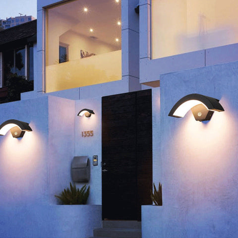 Motion Sensor LED Outdoor Wall Light for Entryway and Patio Lighting