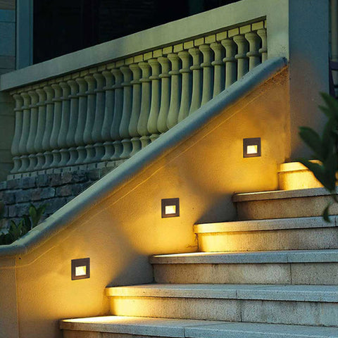 Recessed LED Deck and Step Light for Outdoor Stairs and Pathways