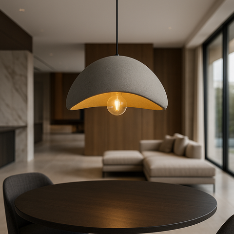 Modern Textured Dome Pendant Light with Adjustable Suspension for Contemporary Interiors