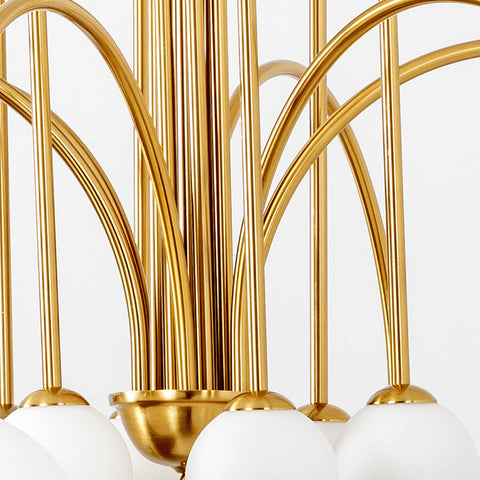 Multi-Light Globe Chandelier for Dining and Living Room Lighting