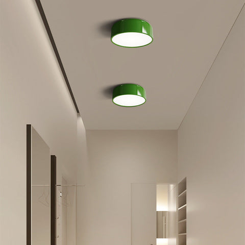Vintage Drum LED Ceiling Light for Bedrooms, Kitchens, and Studies