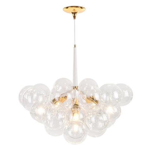 Glass Bubble Chandelier with Clustered Globes
