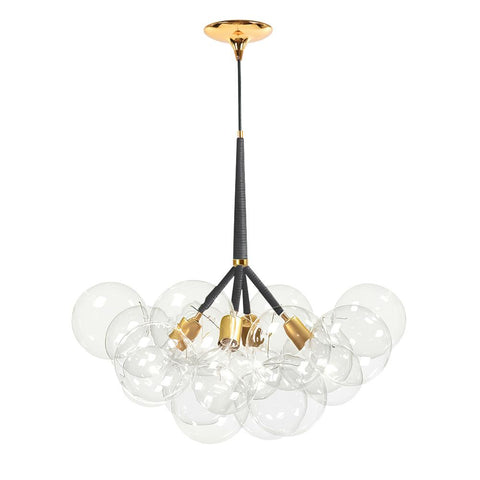 Glass Bubble Chandelier with Clustered Globes