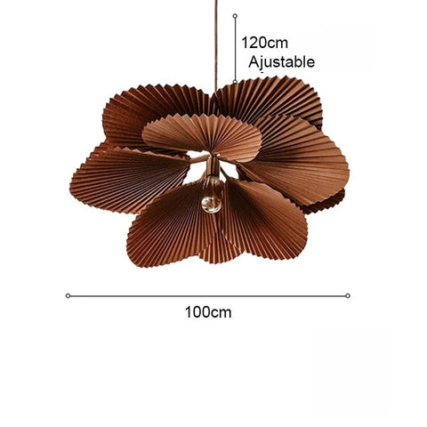 Floral Paper Pendant Light for Bohemian Dining and Living Rooms