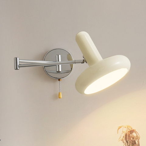 Iron Swing-Arm Wall Sconce with Directional Shade