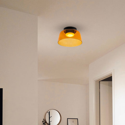 Modern Layered Glass LED Ceiling Light for Contemporary Living Spaces