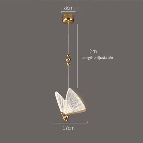 Butterfly LED Pendant Light for Kids' Bedroom and Playroom Lighting