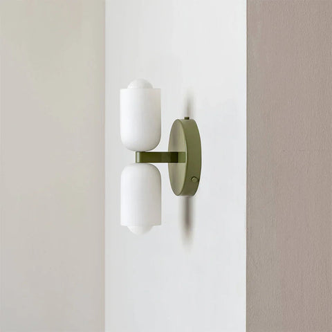 Modern Double-Light Wall Sconce with Upward and Downward Lighting for Indoor Spaces