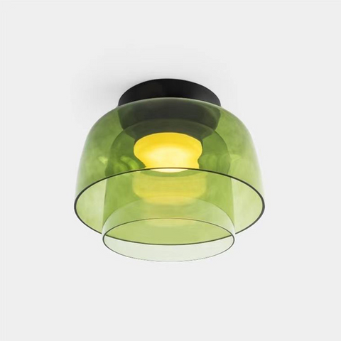 Modern Layered Glass LED Ceiling Light for Contemporary Living Spaces