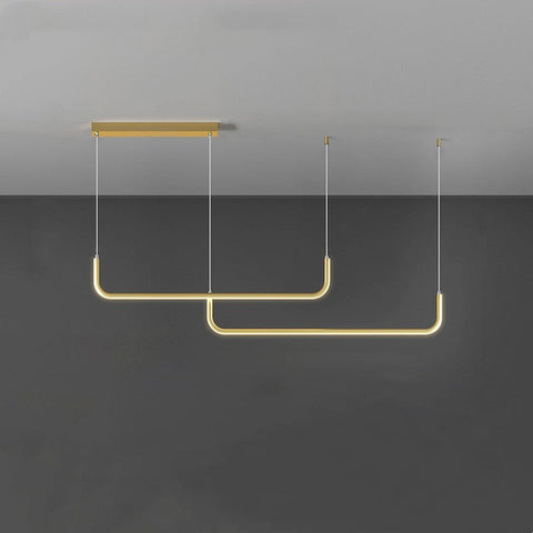 Linear LED Pendant Light for Kitchen Islands and Dining Room Tables