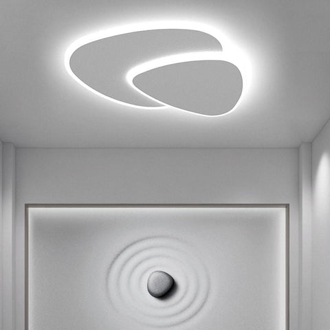 Geometric LED Flush Mount Ceiling Light for Bedroom and Living Room