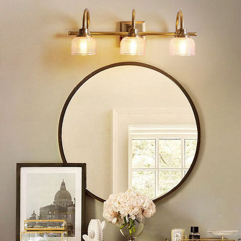 Prismatic Glass Vanity Wall Light for Bathroom and Makeup Lighting