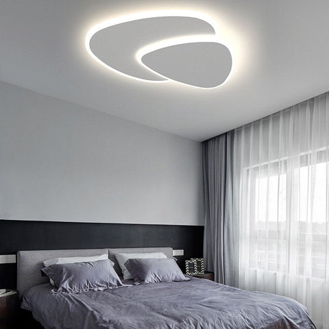 Geometric LED Flush Mount Ceiling Light for Bedroom and Living Room