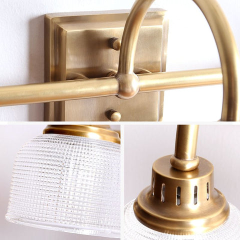Prismatic Glass Vanity Wall Light for Bathroom and Makeup Lighting