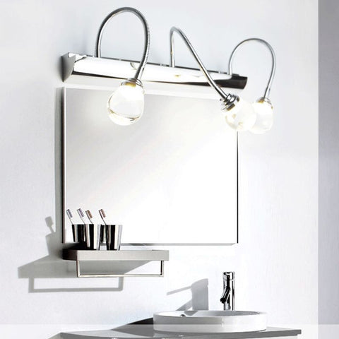Adjustable Gooseneck Wall Light with Two or Three Light Heads for Indoor Spaces