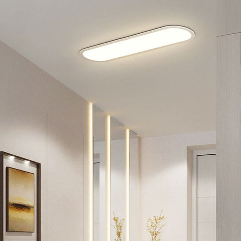 Oval LED Flush Mount Ceiling Light for Bedrooms and Living Rooms