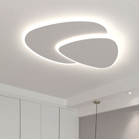 Geometric LED Flush Mount Ceiling Light for Bedroom and Living Room