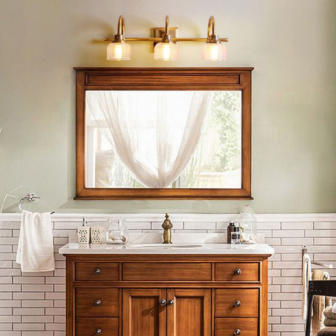 Prismatic Glass Vanity Wall Light for Bathroom and Makeup Lighting